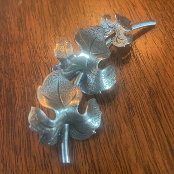 Sterling Silver Cascading Oak Leaf 🍁 Brooch - Picture 3 of 7